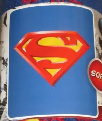 New Superman Shield Classic Logo Soft Fleece Throw Gift Blanket DC Comics Hero • $23.95