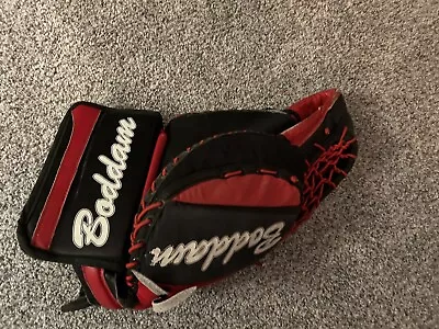 Vintage BODDAM JPB Pro Custom Hockey Goalie Glove LEFT Red Black NICE • $29.99