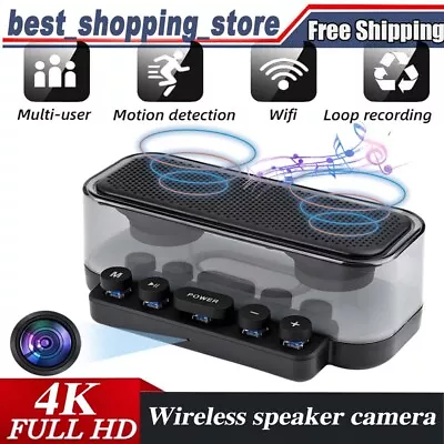 Bluetooth Speaker Camera HD 1080P WiFi Motion Detection Video Recorder Camera • $58.99