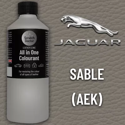 Leather Paint For JAGUAR Car Seat SABLE AEK 250ml Dye Repairing Recolouring • £16.95