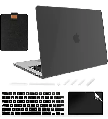 Macbook Air 13.6 M2 A2681 Case Bag Keyboard Cover Screen Protector-Black Clear • $16.50