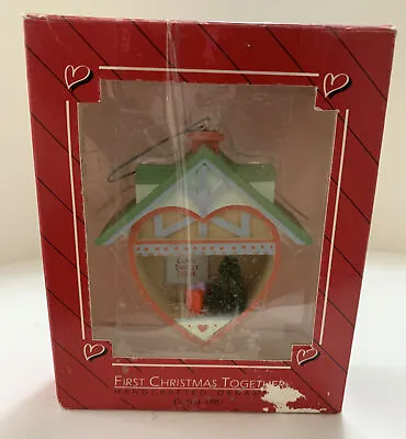 Vintage Hallmark Christmas Ornament First Christmas Together 1987 • $9