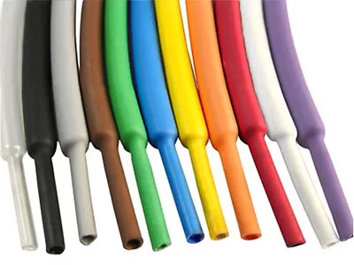 Heat Shrink Cable Sleeve 2:1 Ratio 6mm Diameter 5m Pack - Various Colours • £8.50