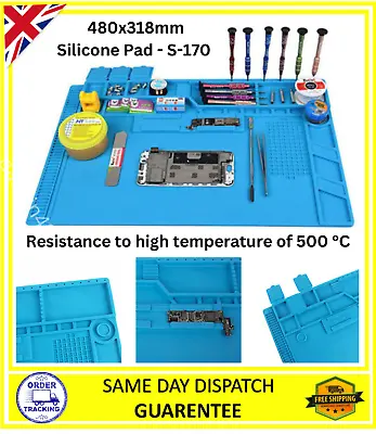 £15.09 • Buy Anti Static Magnetic Heat Insulation Silicone Pad Desk Mat For Solder Repair UK