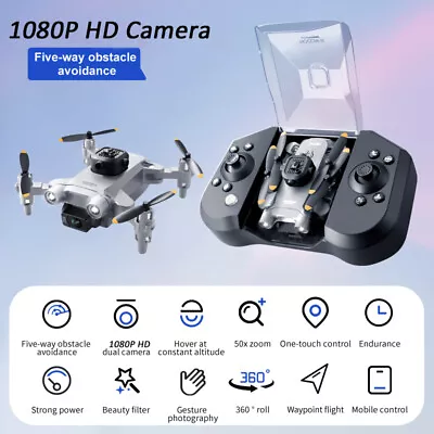 4DRC V30 Mini Drone WIFI 5-side Obstacle Avoidance 1080P HD Dual Camera Aircraft • £34.80