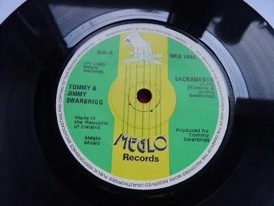 TOMMY & JIMMY SWARBRIGG - RARE IRISH 7  45 - SACRAMENTO - Meglo - 1981 • £2.59