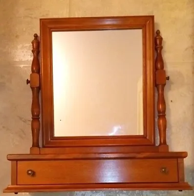 Ethan Allan Dresser Top Valet Vanity Swivel Mirror • $164