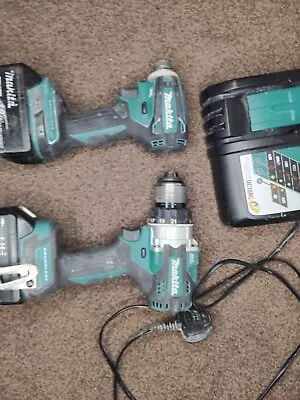 Makita Drill And Inpact Drill 2 X 3.0ah 18v Batterys And Single Use Charger... • £142