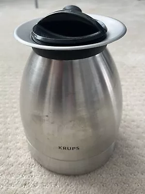 KRUPS 10-Cup Stainless Steel Carafe Aroma Control Thermal Coffee Pot W/Lid • $19.99