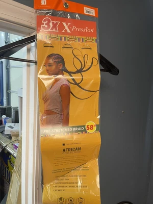 $13.49 • Buy X-pression Expression Soft 100% Kanekalon 3X Braiding Hair Pre-Stretched 58 