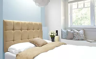 £52.99 • Buy Java Buttoned Headboard Faux Suede All Sizes & 8 Colours & 4 Heights Best Price