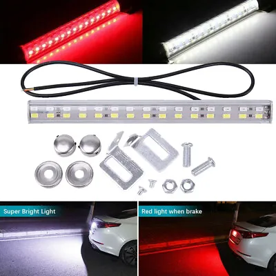 LED Strip License Plate Backup Reverse Brake Rear Light Bar Car Truck Red White • $7.95