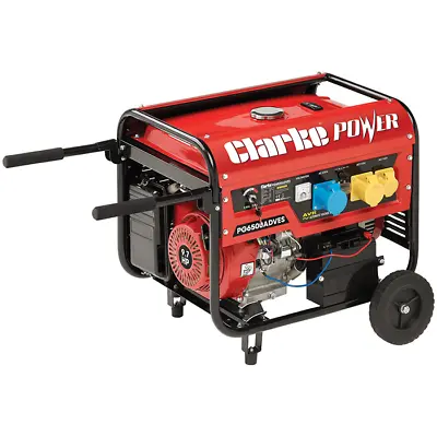 Latest CLARKE PG6500ADVES - EURO 5 5.5kVA (230V/110V) Dual Volt Petrol Generator • £694.60