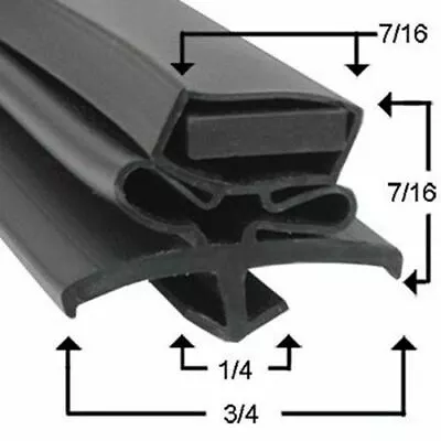 True 810764 Gasket Door Drawer 8  X 29-1/2  Snap-In Mnt True Trcb-5 • $39.95