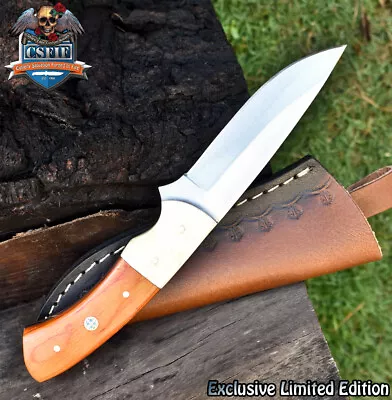 CSFIF Forged Skinner Knife D2 Tool Steel Hard Wood EDC Razor Sharp • $4.27