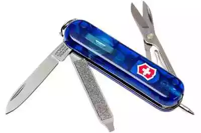 NEW Victorinox Swiss Army 58mm Knife SAPPHIRE SIGNATURE LITE 53188 0.6226.T2 • $49