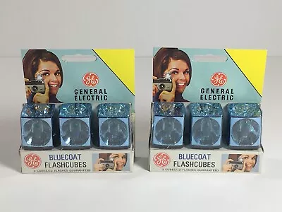 GE Bluecoat Flashcubes - 3 Cube Pack (Lot Of 2) -VINTAGE NOS - Factory Sealed • $9.99