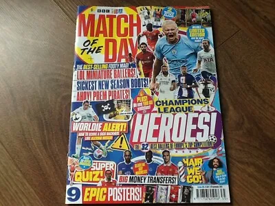 MATCH OF THE DAY No 661 AUG 2022 ERLING HAALAND MAN CITY CHAMPIONS LEAGUE HEROES • £3.99