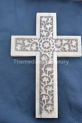 Handcrafted Wooden Cross For Wall Hanging-Christmas Gift. • $57.77