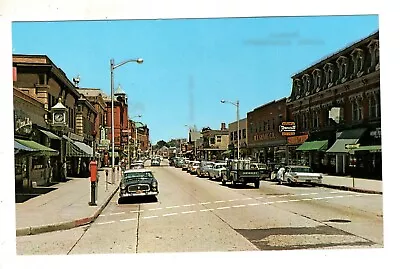 Milford MA Business Downtown Chevrolet Pickup Rexall Drug Vintage Postcard • $7.85