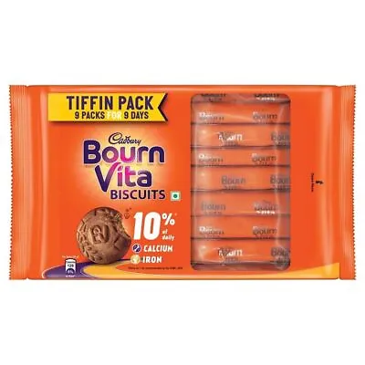 Cadbury Bournvita Biscuits New And Improved Chocolatey Cookies Tiffin Pack 250gm • £13.55