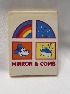 Walt Disney Mickey Minnie Mouse Mirror And Comb Set Compact Vtg Taiwan  • $22.99