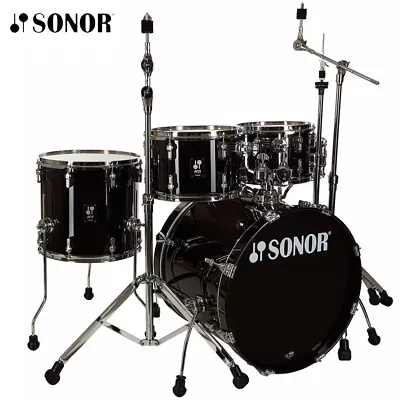 Sonor AQ1 Series STUDIO 5-Piece Birch Drum Set Piano Black AQ1-STUDIOWMCPB • $1299