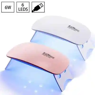 Portable 6W Mini UV LED Lamp USB Charging Gel Polish Curing Machine Nail Dryer • $5.27