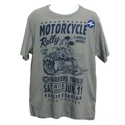 NWT Mickey Mouse Motorcycle Ralley Daredevil Thrills T-Shirt Size Small • $10.99