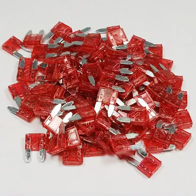 Mini Blade Fuse 10 Amp 10A Amps Red ATM Auto Car Van Bike Fuses All Quantities • £1.99