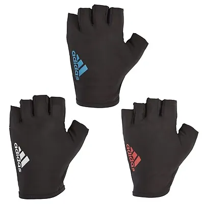 £8.99 • Buy Adidas Half Finger Essential Weight Lifting Gloves Training Gym Exercise Fitness