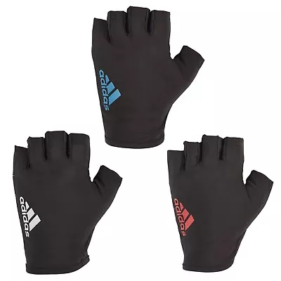 £8.99 • Buy Adidas Half Finger Essential Weight Lifting Gloves Training Gym Exercise Fitness