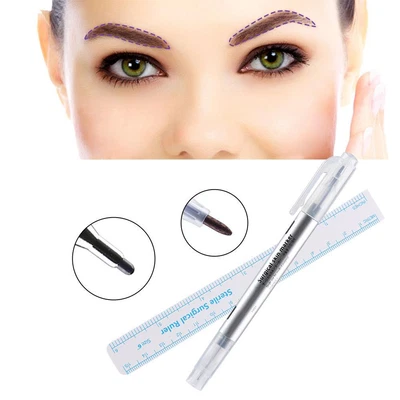 £2.70 • Buy Measuring Ruler Body Art Tattoo Skin Marking Pen Skin Scribe Tool Surgical Mark