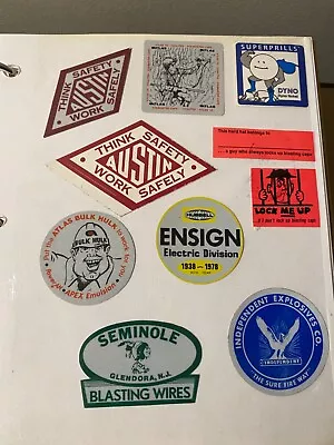 Nice Lot Of 10 Different Explosives Mining Stickers • $6