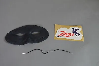 Marx Zorro Mask And Decal 1960's  Free Shipping  • $26.45