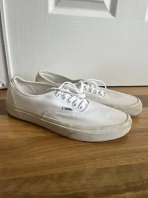 Vans White Authentic Classic Street Skate Shoes - Unisex Men’s US9 • $34.95