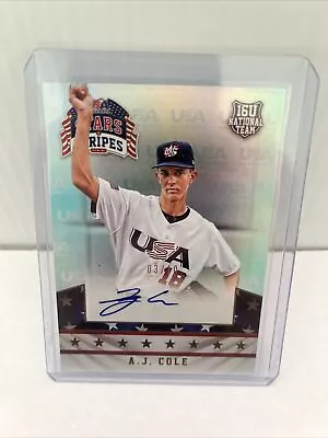 #3/10 (only 10) 2015 Usa Stars Stripes Auto Autograph A.j. Cole Rookie Card • $19.99