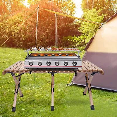 Countertop 6-Burner Portable Tabletop Gas Grill Griddle Outdoor BBQ CampingGrill • $115.90