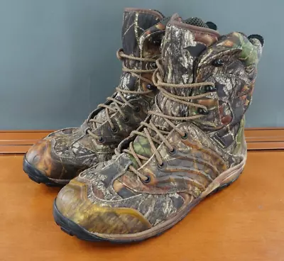 Cabelas Full Draw Mens Sz 12 Brown Camo Mid Hunting Boot Scent Eliminator Vibram • $69.94