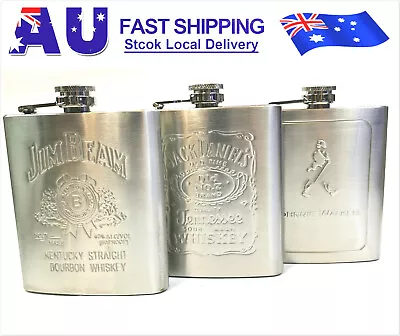 $10.99 • Buy 7oz Stainless Steel Whisky Pocket Hip Flask Alcohol Bottle  
