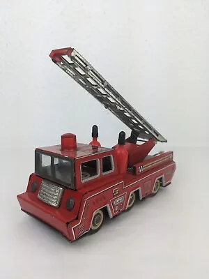 RARE Vtg Red China #MF 183 1960's Fire Engine Ladder Fire Truck Tinplate HTF • $85.49