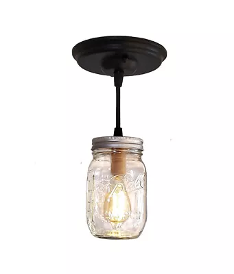 Single Light Mason Jar Pendant • $19.99