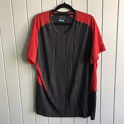 Icebreaker Mens Large Merino Cool Lite Shirt Red L Wool Blend • $35.99