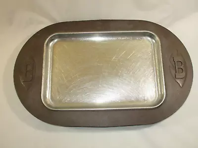 (2) Vtg. BONANZA Steakhouse Restaurant Metal Steak Plates/ Sizzler Platters • $59.99