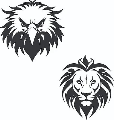 Lion Head & Eagle Head DXF Sign Plasma Laser Plotter Cut Vector CNC  SVG • $1.99