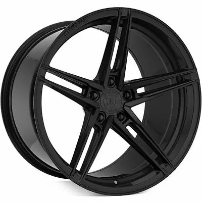 (4) 20  Staggered Rohana Wheels RFX15 Gloss Black Rims (B1) • $2400