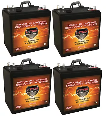 QTY 4 VMAX XTR6-235 Battery GC2 XTREME 6V AGM 235AH Each For Golf Carts • $1289.93