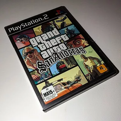 Grand Theft Auto: San Andreas (2004 PAL PS2) Manual & Tested (No Foldout Map) • $20