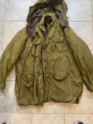 Vintage 1954 Canadian Military Issue Parka (M) With Spare Liner (L) • $182.07