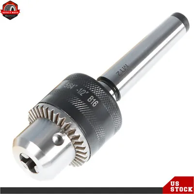5/64'' To 1/2'' Drill Chuck Tool With MT2 Morse Taper Arbor And Key For Lathe US • $24